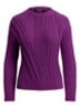 Grofgebreide trui met ingebreid patroon - Purple Dawn / Paars