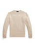 Grofgebreide trui met logoborduring - Beige
