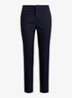High waist slim fit cropped pantalon met steekzakken - Lauren Navy / Donkerblauw