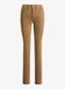 High waist slim fit jeans van corduroy - Lauren Camel / Beige