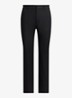 High waist slim fit pantalon met steekzakken - Zwart