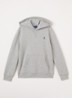 Hoodie met logoborduring - Lichtgrijs