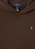 Hoodie met logoborduring - Lichtbruin