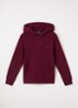 Hoodie met logoborduring - Roodbruin