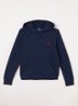 Hoodie met logoborduring - Donkerblauw