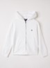 Hoodie met logoborduring - Wit