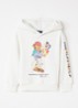 Hoodie met logoprint - Creme