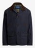 Jack met details van corduroy en opgestikte zakken - Collection Navy / Blauw