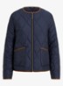 Jack met quilt patroon en steekzakken - Donkerblauw