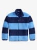 Jack van fleece met streepprint - Chatham blue / Blauw