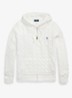 Kabelgebreid vest met steekzakken en logo - White / Wit