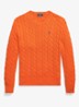Kabelgebreide trui met logoborduring - Sailing Orange-36PH