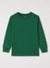 Longsleeve met logoborduring - Groen