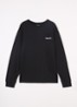 Longsleeve met logoprint - Zwart