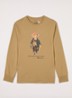 Longsleeve met logoprint - Camel
