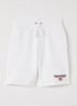 Loose fit korte joggingbroek met logo - Wit
