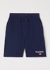 Loose fit korte joggingbroek met logo - Donkerblauw