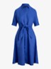 Midi blousejurk met gestrikt detail - Blue lapis / blauw