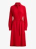 Midi blousejurk met strikceintuur - Ralph Red / Rood