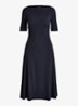 Midi jurk met boothals - Lighthouse Navy / Donkerblauw