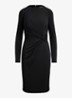 Midi jurk met geknoopt detail - Zwart