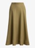 Midi rok met plooidetail - Light Agave / Groen