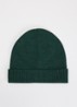 Muts van wol met logoborduring - Groen
