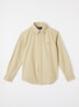 Overhemd met logoborduring - Beige