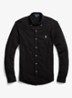 Overhemd van piqué katoen - Polo Black / Zwart