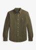 Overhemd van piqué katoen - Wilson Olive Heather / Bruin