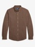 Overhemd van piqué katoen - Nutmeg Brown Htht / Bruin
