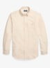 Oxford custom fit overhemd met button down kraag - Camel/White / Camel