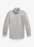 Oxford custom fit overhemd met gemêleerd dessin - Lichtgrijs