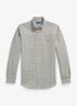 Regular fit overhemd met ruisedessin - 4338AA White Olive Shrub Hthr