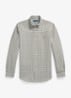 Regular fit overhemd met ruisedessin - 4338AA White Olive Shrub Hthr