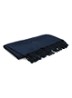 Penthouse plaid van linnensatijn 140 x 180 cm  - Donkerblauw