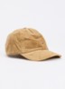 Pet van corduroy met logoborduring - Khaki