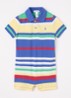Playsuit van piqué katoen met logoborduring - Blauw