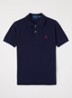 Polo met logoborduring - Donkerblauw