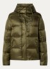 Puffer jack met donsvulling en afneembare capuchon - Olijfgroen