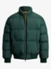 Puffer jack met steekzakken en logo - Moss Agate / Mosgroen