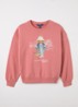 Pullover met logoborduring - Oudroze