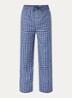 Pyjamabroek met logoprint en steekzakken - Royalblauw