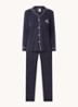 Pyjamaset met logoborduring - Donkerblauw
