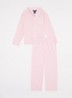 Pyjamaset met logoprint - Roze