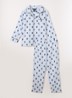 Pyjamaset met logoprint - Lichtblauw