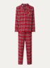 Pyjamaset met ruitdessin - Rood