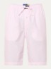 Pyjamashorts met streepprint en logo - Roze