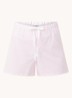 Pyjamashorts met streepprint - Lichtroze