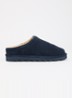 Reade clog van suède - Donkerblauw